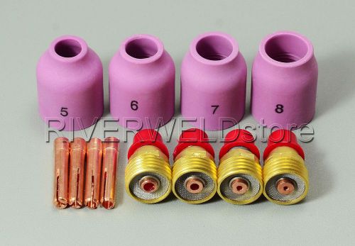 12pcs TIG KIT TIG Welding Gas Lens Set Fit 9 and 20 Series Torches