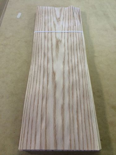 Wood Veneer Red Oak 10x29 22pcs Total Raw Veneer &#034;EXOTIC&#034; RO1 11-25