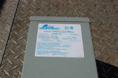 New ~ Acme Electric Wall Transformer T-2-53011-S Sheilded 1.5 KVA Outdoor 1Ph
