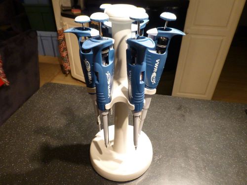 Complete set VWR Pipettes Set of 6 with Rack  0.1-1000uL excellent condition