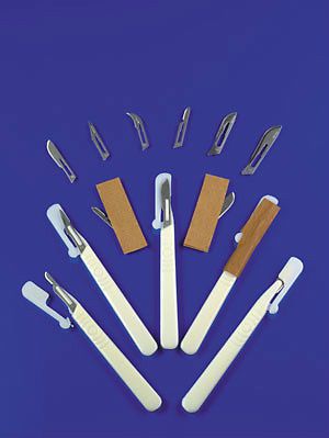 100 sterile british stainless steel surgical scalpel blades size #15. usa seller for sale