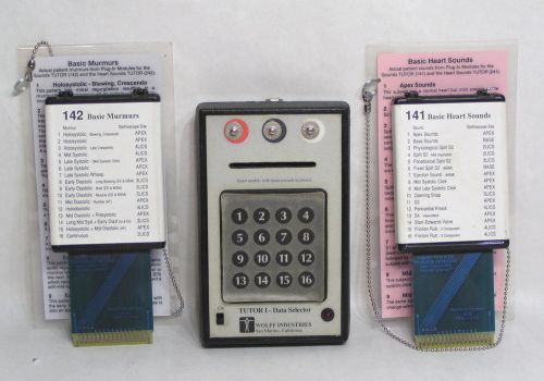 Wolff Tutor I Data Selector Simulator ECG Trainer w/2 Cartridges