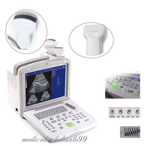 Top qa digital ultrasound scanner/machine + convex &amp; linear 2 probes + new 3d sw for sale
