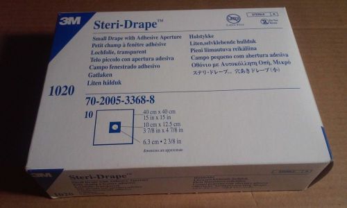 3M # 1020 Steri-Drape Small Drape w/ Adhesive Aperture Drapes (box/10) (x)