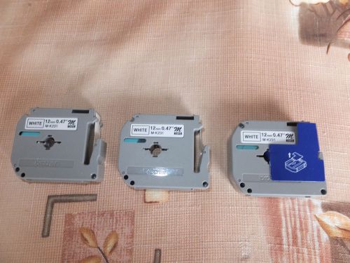 3pc  Brother P-Touch Label Maker M-231 M Tape 1/2&#034; Width  NEW