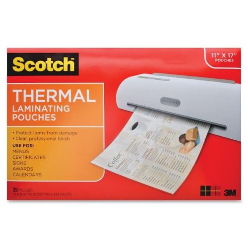 Scotch Thermal Laminator Menu Size Pouches - Menu - Photo-safe - 25 / (tp385625)