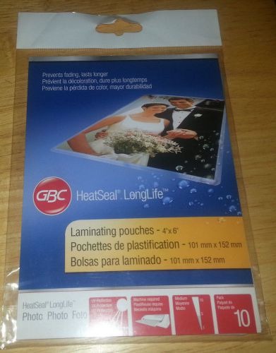 5mil gbc longlife 4x6 photo size laminating pouches 3747322 for sale