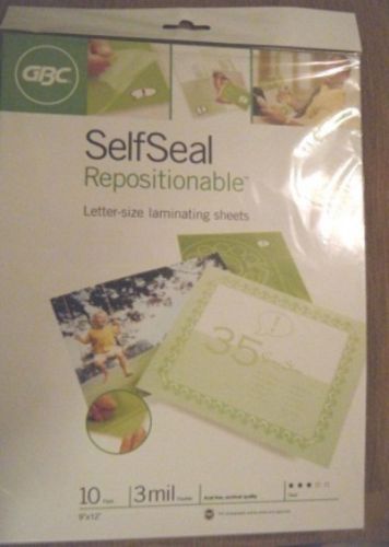Self Seal Repositionable Laminating Sheets