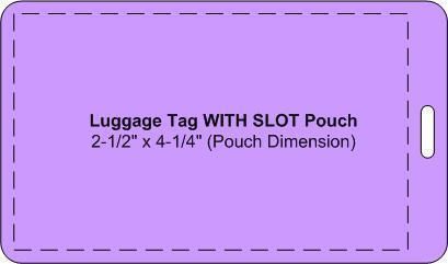 Luggage tag laminating pouch, 2-1/2&#034; x 4-1/4&#034; 5 mil school travel supplies for sale