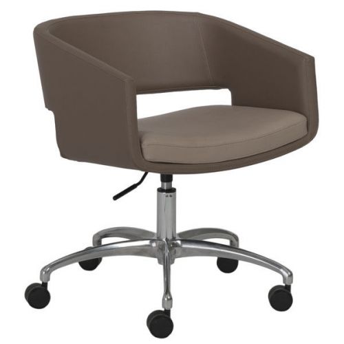 Low-Back Leatherette Office Chair