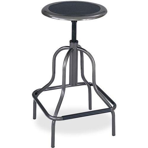 Safco diesel high base stool - 250.00 lb - steel - pewter for sale