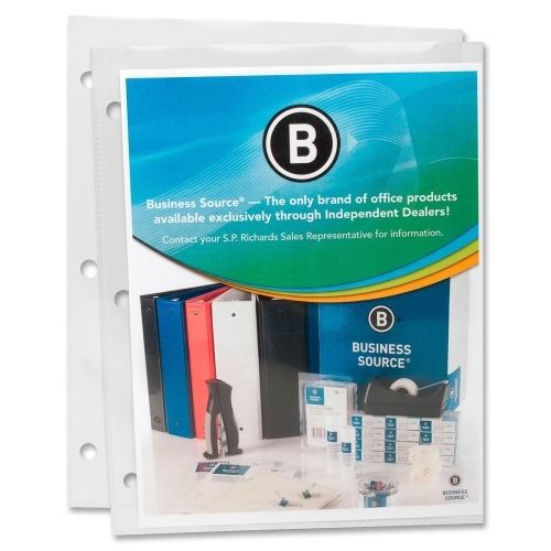 Lot of 4 business source sheet protector - 8.5&#034;x11&#034; - rectangular - 50 / box for sale