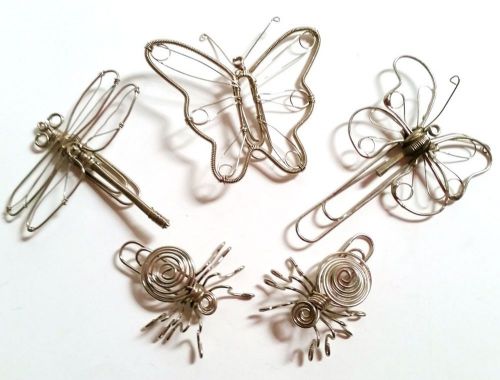 Critters Paper Clips Butterfly Dragonfly Spider 1998 Design Ideas