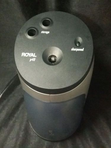 Royal p40  Electric Pencil Sharpener Great Working Item Clean Shape W/ STORAGE!