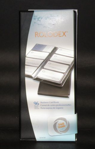 Rolodex 96 business card holder, black