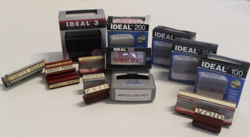 Lot of (16) Ideal 100 / 200 / 3 Accountant Stamps New/Used Lot
