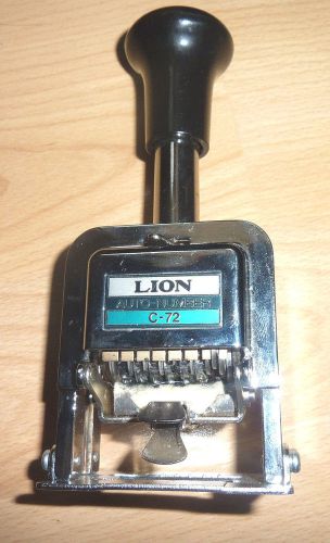 Lion Pro Line Heavy Duty C-72 Automatic Numbering Machine - Number Stamp - 0.18&#034;