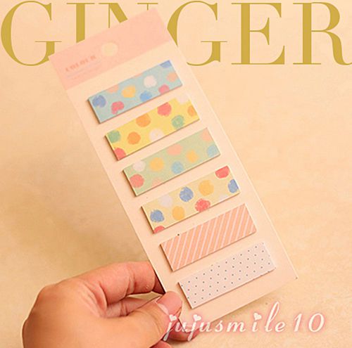 Lovely colorful dot sticker post it bookmark marker memo index pads sticky notes for sale