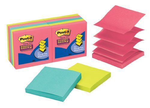 Post-it Super Sticky Jewel Pop Pop-up Refills - Self-adhesive, (r33010ssau)