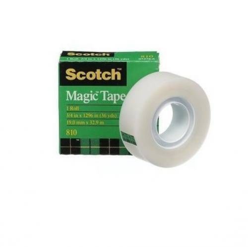 Scotch Magic Tape #810 - 8 Rolls 3/4 &#034; x 1296&#034;ea Roll Made in USA
