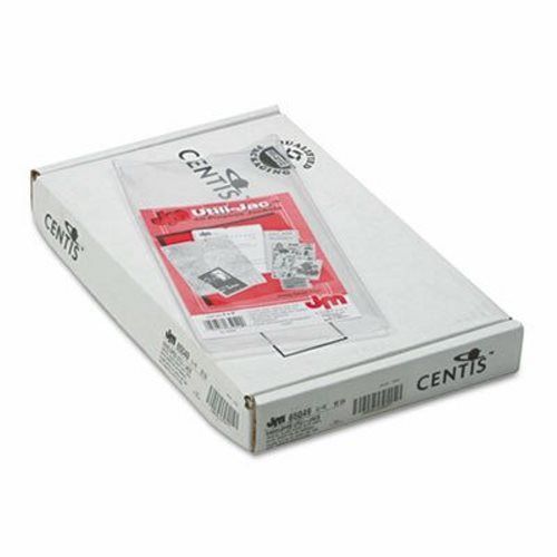 Oxford Utili-Jacs Heavy-Duty Clear Plastic Envelopes, 4 x 9, 50/Box (OXF65049)