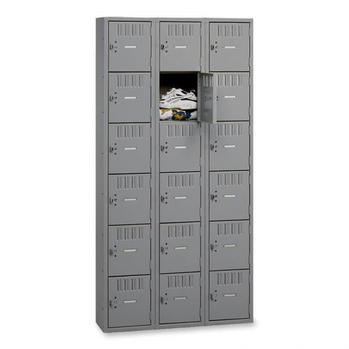 Tennsco corp tnnbs6121812cmg 6-tier no legs steel box lockers for sale