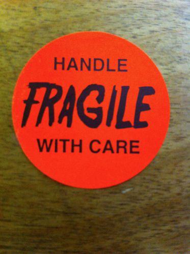 250 1 1/2&#034; CIRCLE FRAGILE HANDLE WITH CARE
