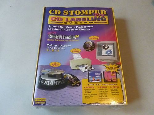 CD Stomper Pro CD / DVD Labeling Ssyetm Brand New and Sealed MAC, PC 2000, NT
