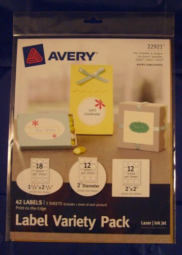 Avery Print-to-the-Edge Label Variety 22921 , Pack of 42 NOT 22807 ?