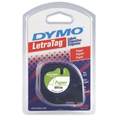 Sanford Corporation 10697 Dymo LetraTag Labels-2PK WHT LETRA TAG TAPE