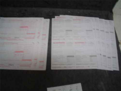 6 employee pack w2 forms 2014 part a, b, c, 2 copy 2&#039;s lazer printer 5201 5205 for sale