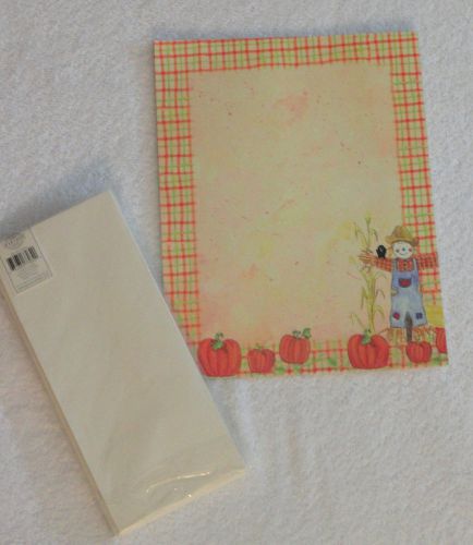 Scarecrow Plaid Yellow Paper (8 1/2x 11) &amp; Envelopes