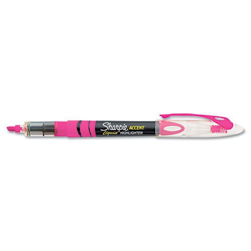 Sharpie Accent Liquid Pen Style Highlighter, Chisel, Fl. Pink, Dozen-SAN1754464