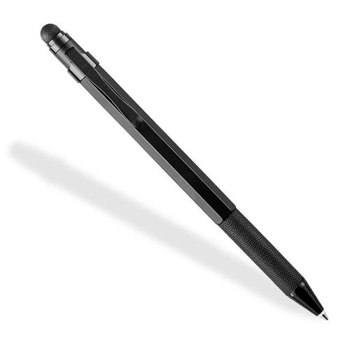 Levenger l-tech stealth plus twist ballpoint with stylus use writing paper note for sale