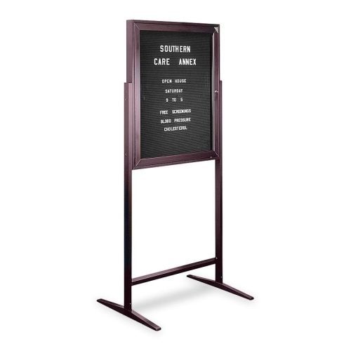 Ghezpb13630bbk standing message ctr,w/gothic letters,30&#034;x36&#034;x68&#034;,drkbronze for sale