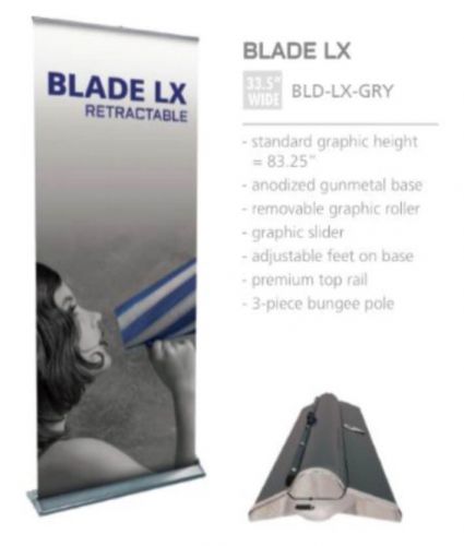 Retractable roll up banner stand blade lx for sale