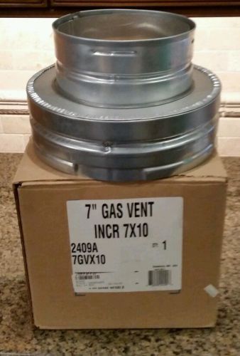 Simpson Dura-Vent Round 7x10 Double Wall Adapter Chimney Stove Fireplace 7GVX10