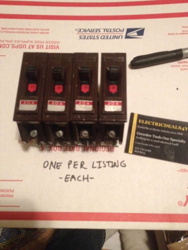 20A WADSWORTH BREAKER 1 Pole 20 Amp Type A  Tested 20A Single 1P Metal Tab 008