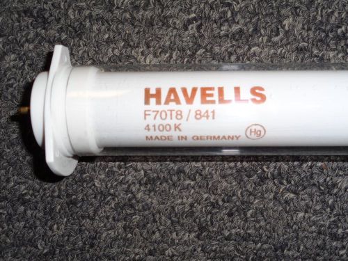 New Fluorescent Lamps With Safety Caps And Sleeves Case Of 21  Part# F70T8-841
