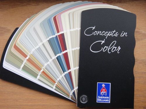 NEW 2014 SHERWIN WILLIAMS PAINT COLOR CONCEPTS FAN DECK INTERIOR EXTERIOR SAMPLE