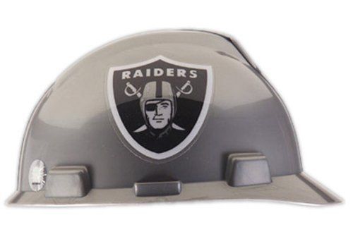 Msa safety works nfl hard hat, oakland raiders, new for sale