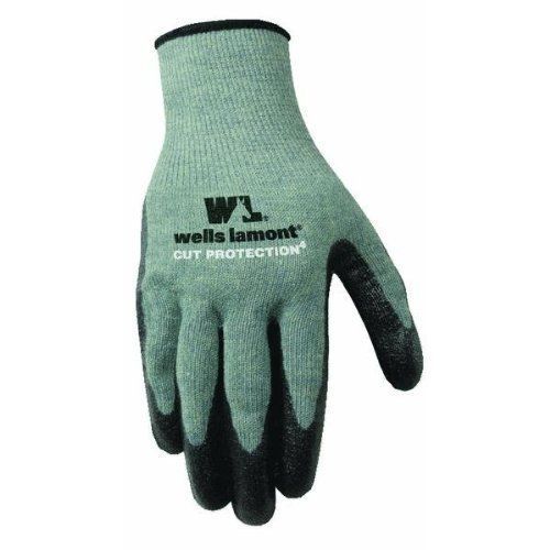 Wells lamont 551xl cut resistant work gloves  kevlar glove dipped in nitrile rub for sale
