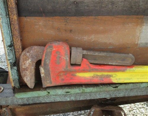 Heavy duty ridgid 48&#034; straight pipe wrench vintage the ridge tool elyria oh for sale