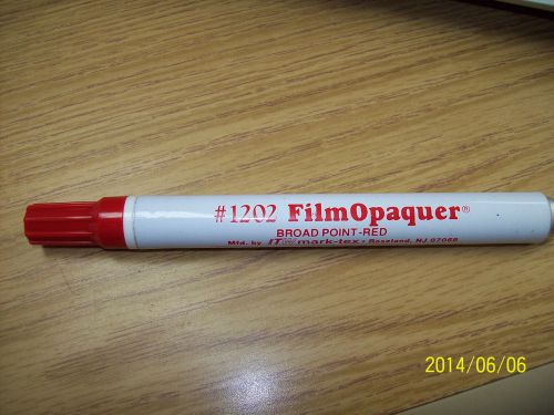 Red film opaquer pen broad tip
