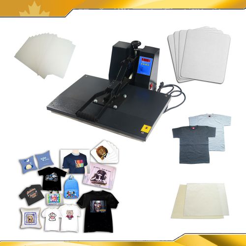 16&#034;x24&#034; Flat Heating Press Transfer Machine PU Vinyl Mouse Pad T-shirts Packages