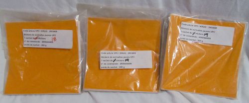 Lot 56 6&#034; X 6&#034; Of JAC Serical Vinyl Graphics Neon Bright Orange Stickers Labels
