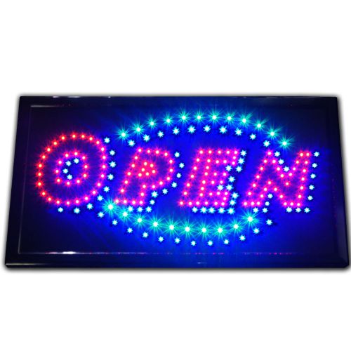 Animated Bright OPEN color store LED shop Sign arcade Bar Pub neon game Display