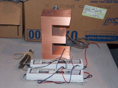 Electric sign section Letter E Copper Color &amp; TWO Advance LED DRIVERS - PARTS