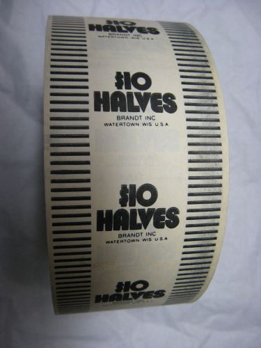 Automatic Paper Roll Coin Wrap Halves Dollars $10 Brandt Inc Watertown Wisconsin
