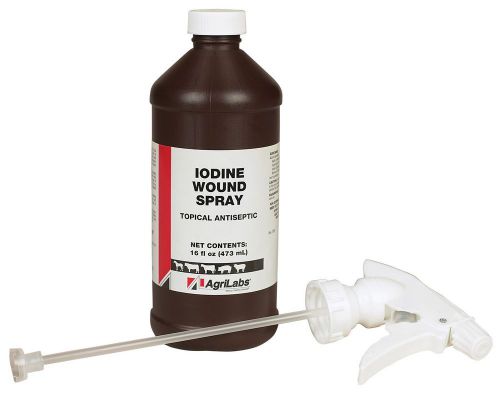 Antiseptic iodine spray wounds fungus 16oz 1pint for sale